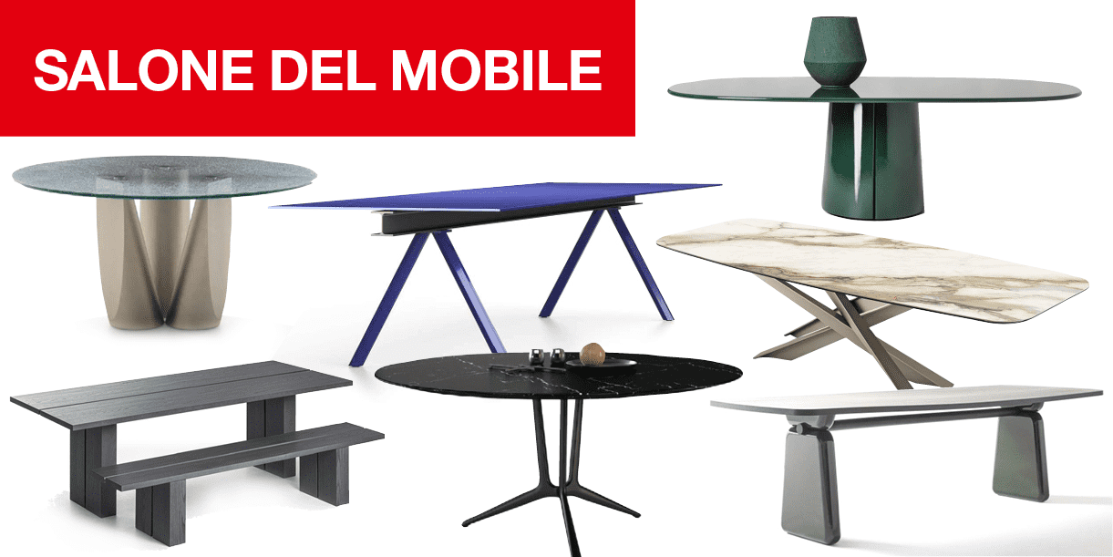 Nuevas mesas en el Salone del Mobile 2023, esculturas funcionales para el salón