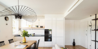 75 mq con cucina davanti all’ingresso