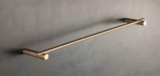 HASHI porta asciugamani in ottone, finitura oro satinato, misura 45 cm. HASHI porta asciugamani in ottone, finitura oro satinato, misura 45 cm.