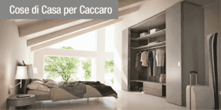 Camerino di Caccaro, la cabina armadio autoportante che divide gli ambienti senza muratura e integra altre funzioni