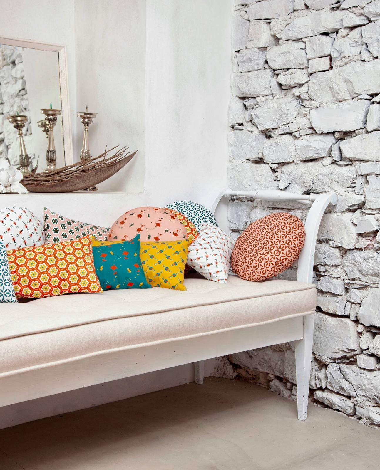 cuscini colrati e fantasia