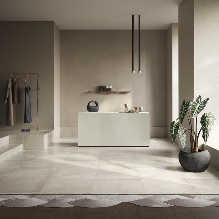 Eco.Soho di ermesaurelia (Gruppo Ceramiche Gresmalt) è un gres porcellanato ad effetto cemento e resina mixati, dall'aspetto metropolitano, con grafiche morbide e irregolari. Grazie all'utilizzo della tecnologia G3nius lo spessore è di 6 mm, che lo rende adatto anche in caso di ristrutturazione, inoltre ha peso minore che ne consente una posa più agevole e un ridotto impatto ambientale. Disponibile nei colori Smoke, Manhattan, Dust e Lime. www.ermesaurelia.it Eco.Soho di ermesaurelia (Gruppo Ceramiche Gresmalt) è un gres porcellanato ad effetto cemento e resina mixati, dall'aspetto metropolitano, con grafiche morbide e irregolari. Grazie all'utilizzo della tecnologia G3nius lo spessore è di 6 mm, che lo rende adatto anche in caso di ristrutturazione, inoltre ha peso minore che ne consente una posa più agevole e un ridotto impatto ambientale. Disponibile nei colori Smoke, Manhattan, Dust e Lime. www.ermesaurelia.it