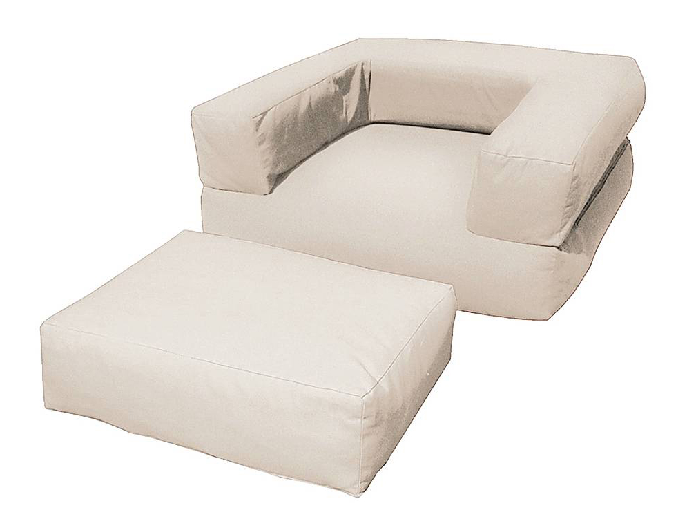 Cubo di Vivere Zen ha l'imbottitura con anima in lattice o polilatex, il rivestimento in puro cotone. Misura L 85 x P 90 x H 32 cm (letto: 85 x 180; poggiapiedi: 45 x 60 x H 16) e costa 500,31 euro. 3 in 1: poltrona, pouf e letto,
con rivestimento in più tonalità, anche bicolor. www.viverezen.it Cubo di Vivere Zen ha l'imbottitura con anima in lattice o polilatex, il rivestimento in puro cotone. Misura L 85 x P 90 x H 32 cm (letto: 85 x 180; poggiapiedi: 45 x 60 x H 16) e costa 500,31 euro. 3 in 1: poltrona, pouf e letto,
con rivestimento in più tonalità, anche bicolor. www.viverezen.it