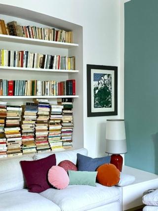 cuscini colorati, divano piùallegro