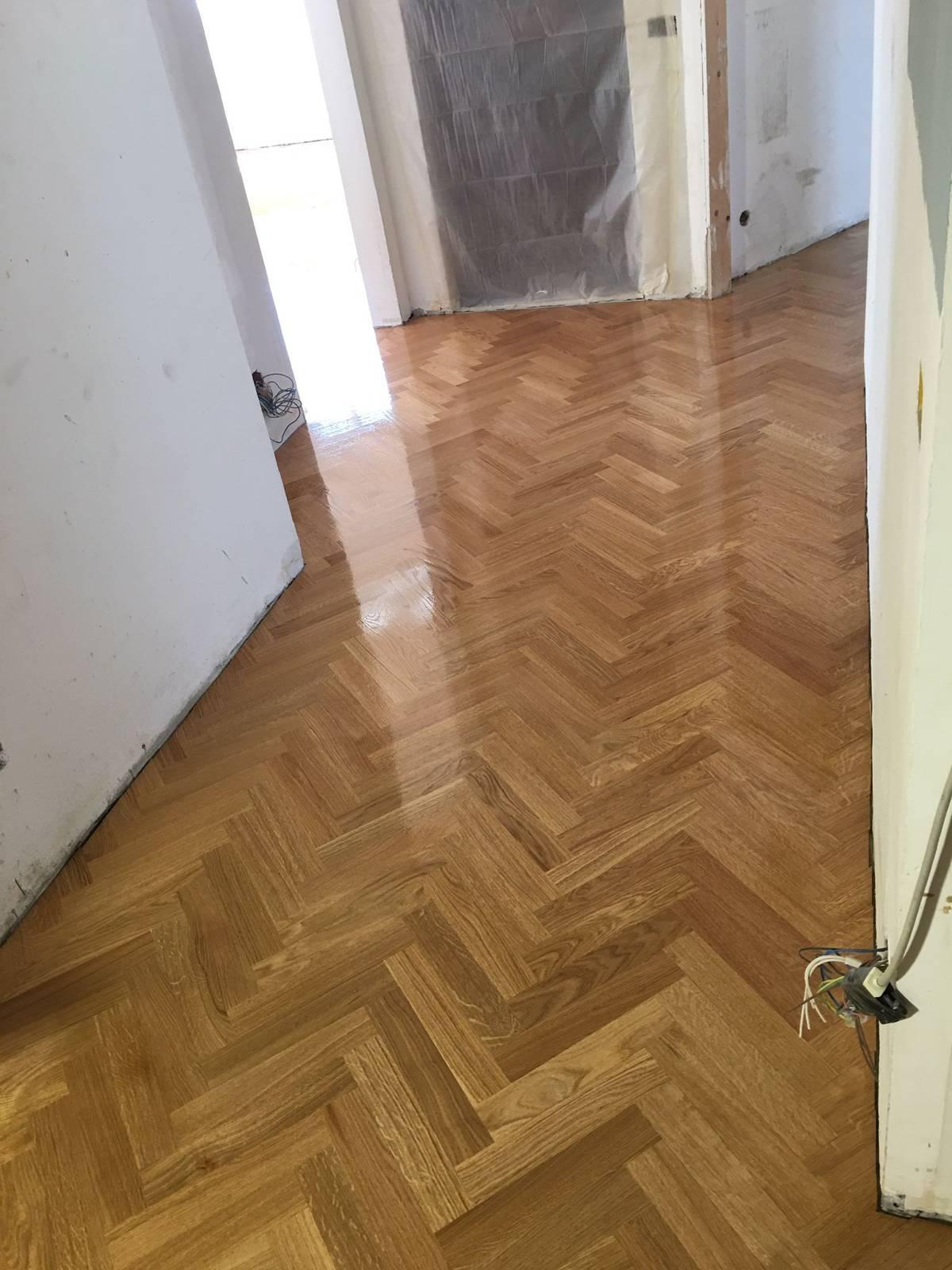 Il parquet dopo la verniciatura Il parquet dopo la verniciatura