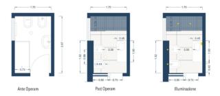 piante ristrutturazione bagno