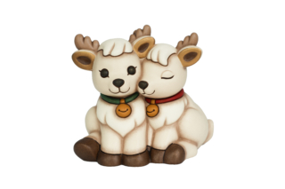 Coppia di renne abbracciate