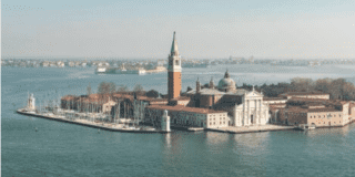 Vista dell'Isola di San Giorgio, Venezia, sede della Fondazione Cini