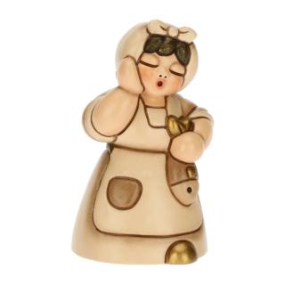 La donna con pesce in ceramica Presepe Classico di Thun