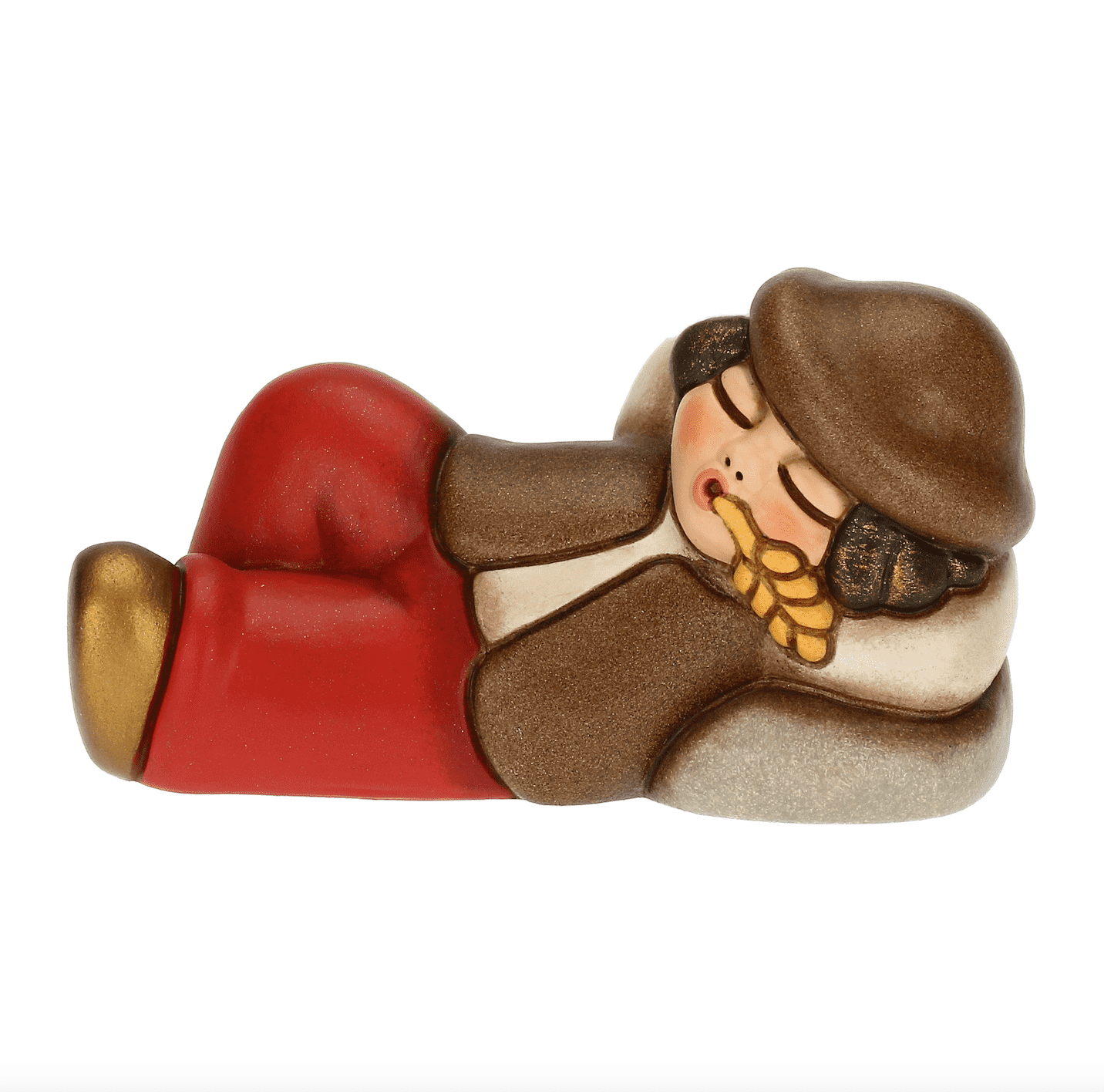 Pastore dormiente in ceramica Presepe Classico di Thun