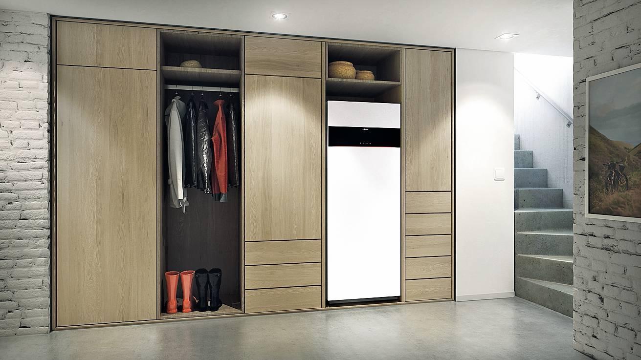 Vitodens 222-F_con bollitore integrato da 100 o 130 litri (garantisce fino a 250 litri di acqua calda in 10 minuti). Vitodens 222-F_con bollitore integrato da 100 o 130 litri (garantisce fino a 250 litri di acqua calda in 10 minuti).