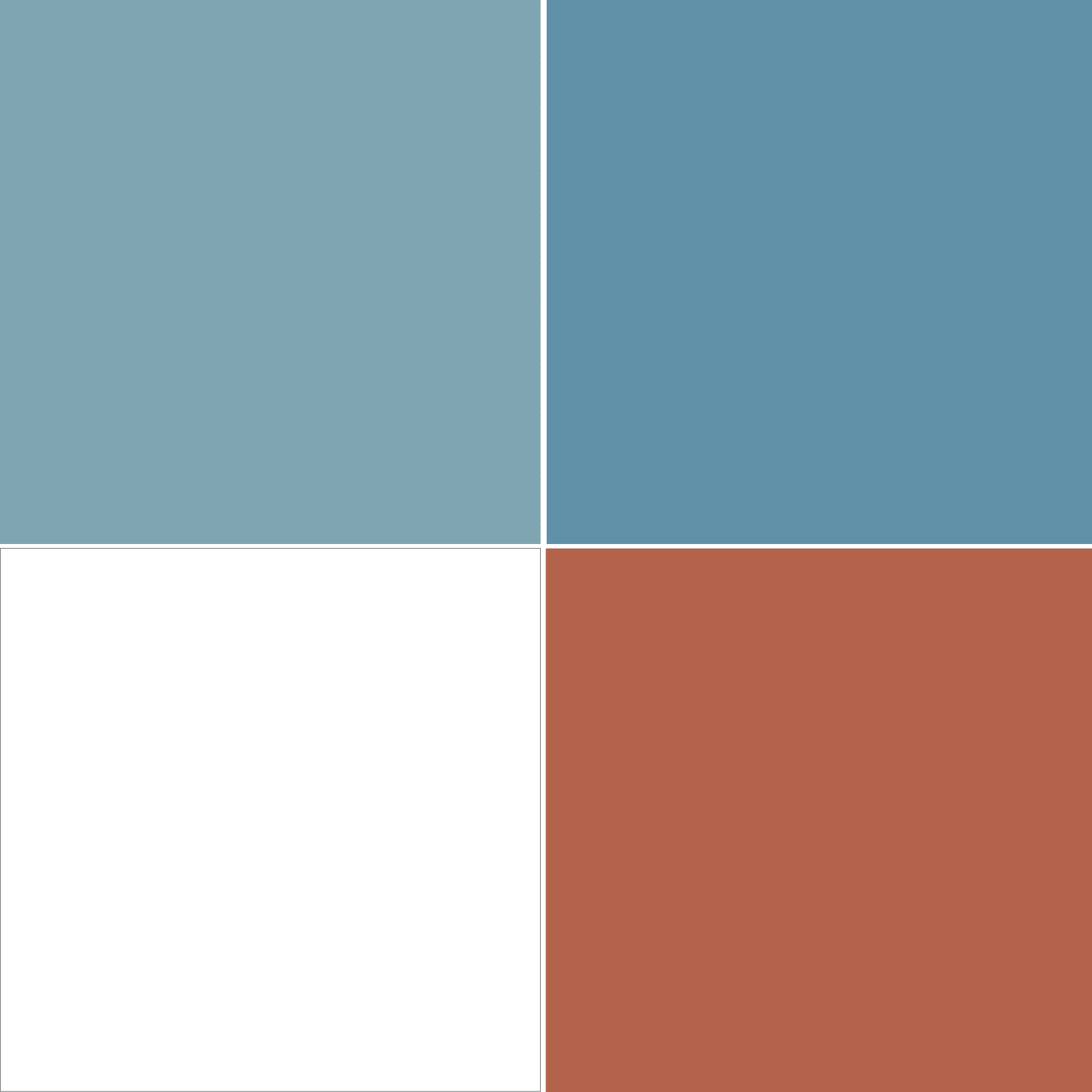 abbinamenti colore azzurro bianco azzurro polvere mattone