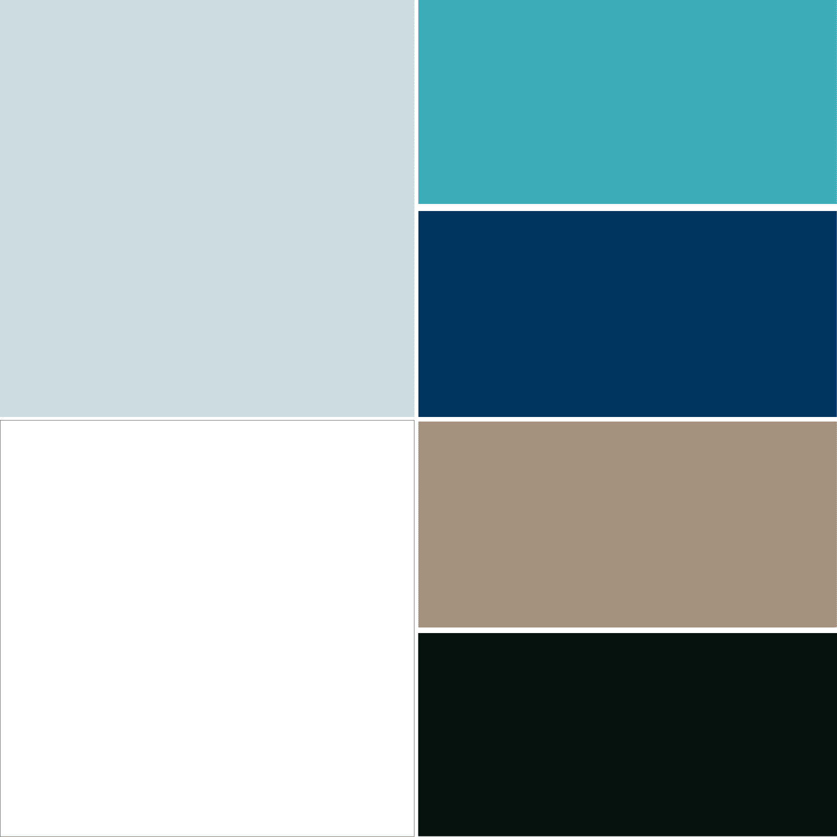 abbinamenti colore azzurro chiaro bianco azzurro blu marrone chiaro nero