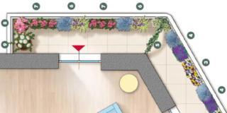 Balcone lungo e stretto, ad angolo: progetto per fiori e piante