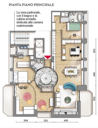 pianta-casa 260 mq piano-principale pianta-casa 260 mq piano-principale