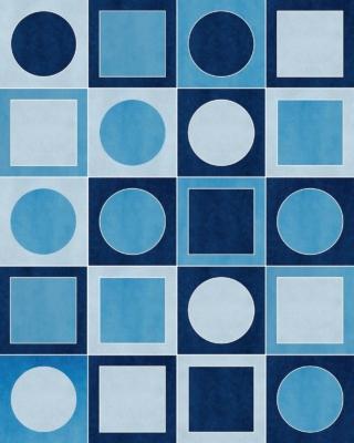 piastrelle azzurre e blu Antiche Fornaci D'Agostino© Riflessi di Cava Cerchi e Quadrati Blu Mare