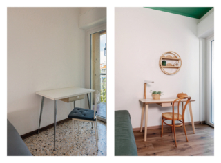 La Stanza su Airbnb dell'host Matteo prima e dopo il restauro La Stanza su Airbnb dell'host Matteo prima e dopo il restauro