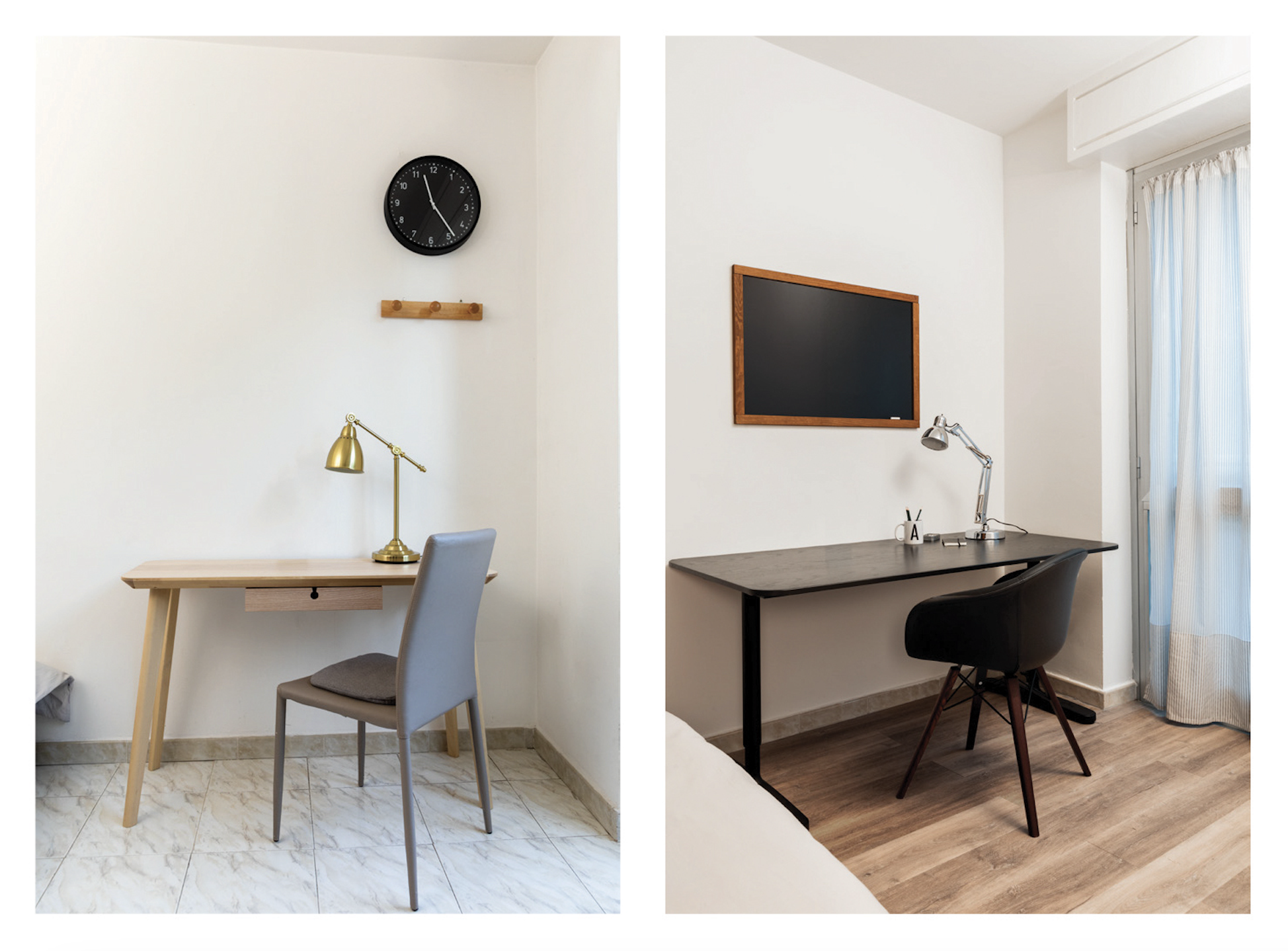 Stanza privata su Airbnb dell'host Pamela prima e dopo il restauro Stanza privata su Airbnb dell'host Pamela prima e dopo il restauro