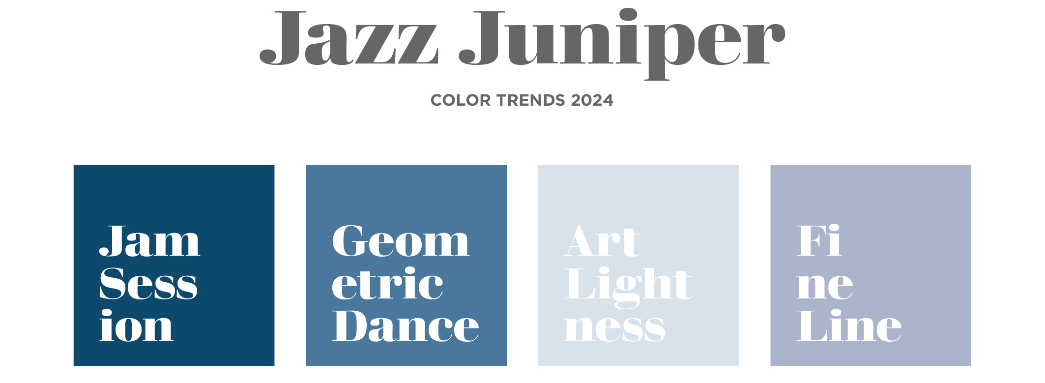Palette JAZZ JUNIPER, color trends 2024 Novacolor