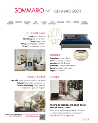 Sommario cose di casa gennaio 2024 Sommario cose di casa gennaio 2024
