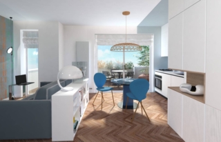 monolocale dividere con libreria _ vista monolocale dividere con libreria _ vista