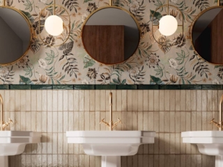 Piastrelle bagno ceramica sant'agostino sabbia e verde Piastrelle bagno ceramica sant'agostino sabbia e verde