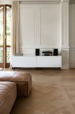 Piastrelle gres effetto legno di Marazzi, collezione Intrecci Versailles nocciola Piastrelle gres effetto legno di Marazzi, collezione Intrecci Versailles nocciola