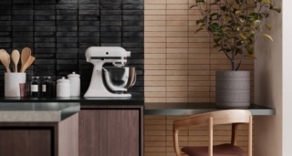 Piastrelle nere e sabbia collezione Ceramica Sant'agostino Tetris Piastrelle nere e sabbia collezione Ceramica Sant'agostino Tetris