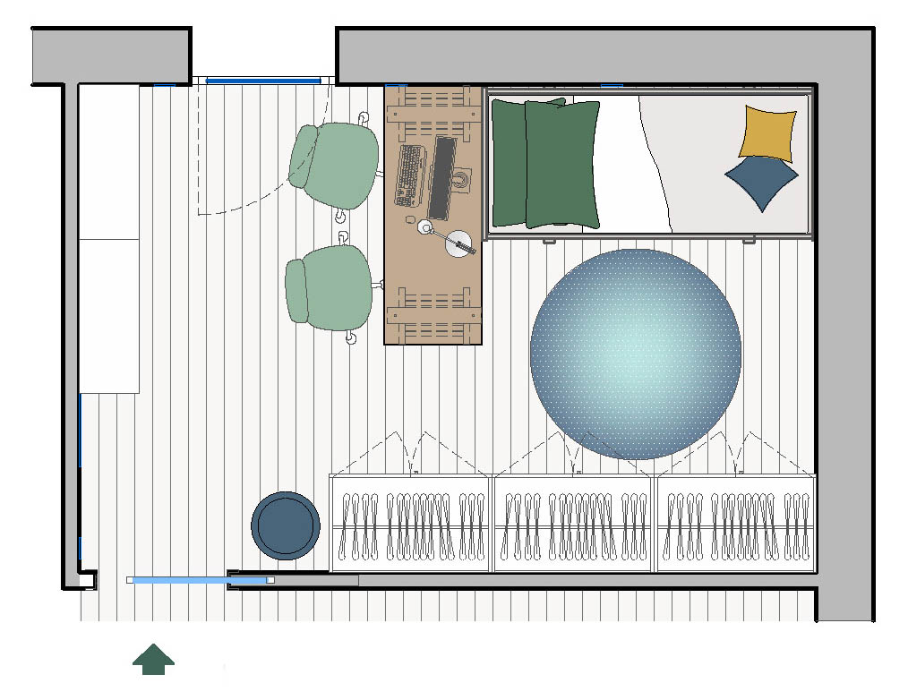 Progetto B pianta cameretta