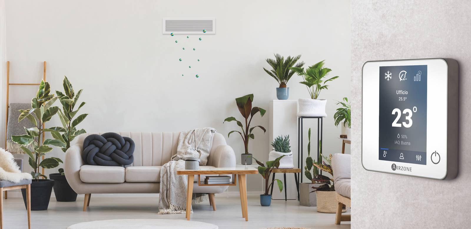 EasyZone IAQ, il sistema tutto in uno per la zonificazione e il controllo della qualità dell’aria, per impianti di climatizzazione canalizzati