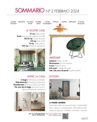 Sommario cose di casa febbraio 2024 Sommario cose di casa febbraio 2024