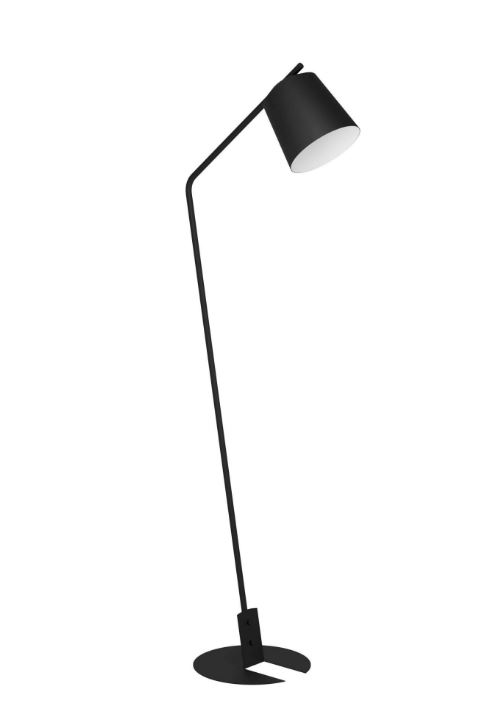 La lampada da terra Oneda (Ref. 85094070) ha la struttura e il diffusore in acciaio nero. Misura H 160,5 cm. Prezzo 89,91 euro.