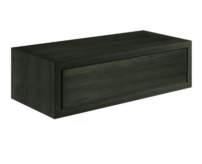 La mensola a muro Leg M di Spaceo (Ref.36077384) che può essere usata come comodino è realizzata in Mdf con finitura rivestita in polipropilene effetto legno marrone scuro; è dotata di un pratico cassetto con apertura a pressione. Misura L 45 x P 23,7 x H 14,3 cm. Prezzo 42,49 euro.