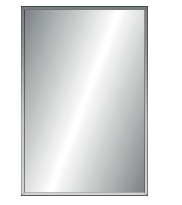 Lo specchio da parete rettangolare (Ref. 82455821) è realizzato con il 40% di materiale riciclato e ha la cornice smussata. Misura L 60 x H 90 cm. Prezzo 22,49 euro.