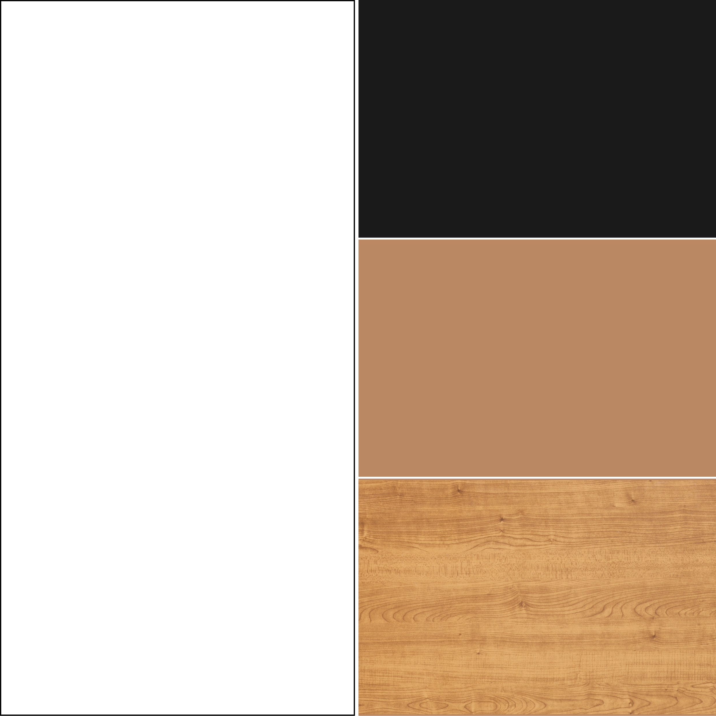 tassello abbinamento bianco con nero, beige caldo, legno di rovere tassello abbinamento bianco con nero, beige caldo, legno di rovere