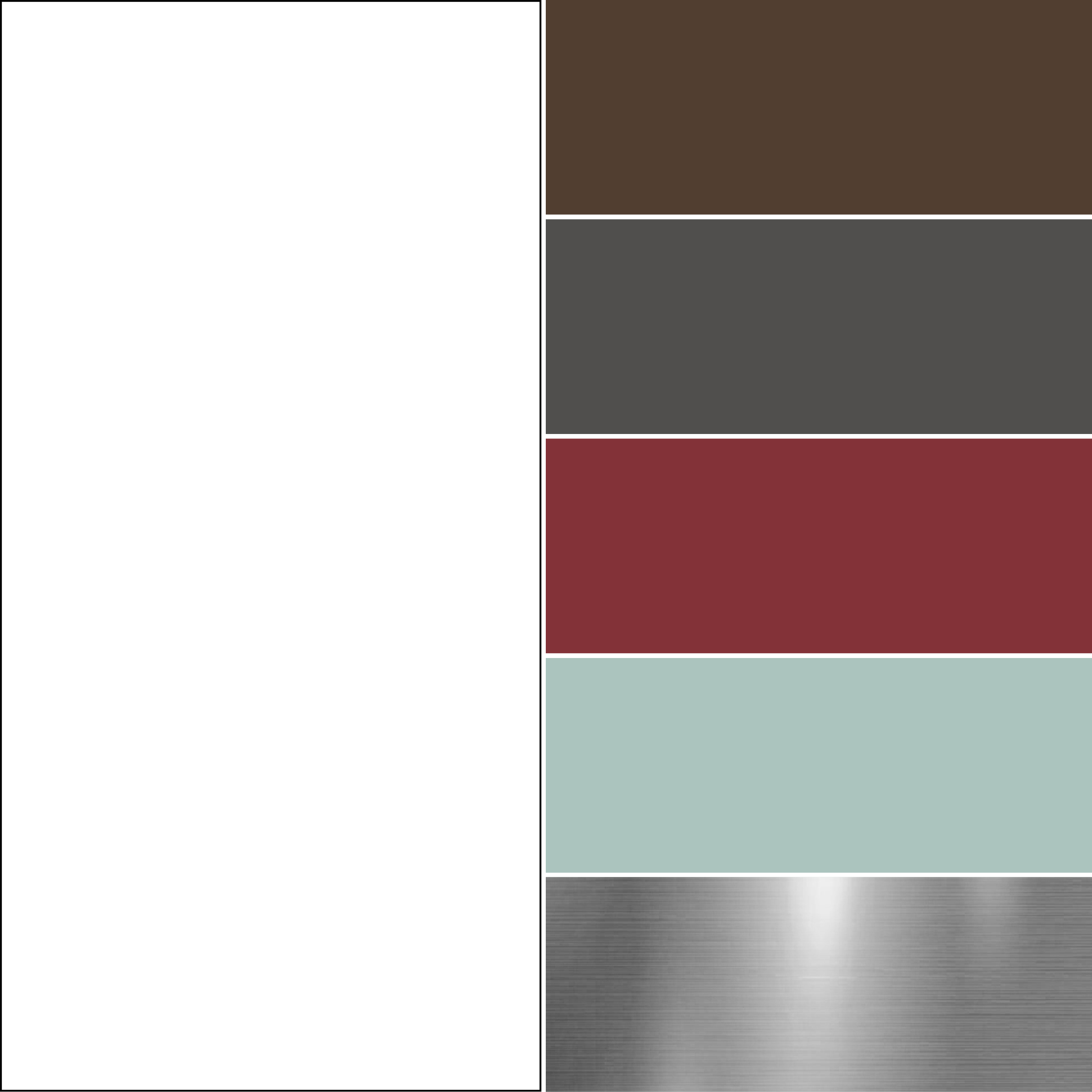 tassello abbinamento bianco marrone grigio scuro bordeaux verde acqua acciaio tassello abbinamento bianco marrone grigio scuro bordeaux verde acqua acciaio