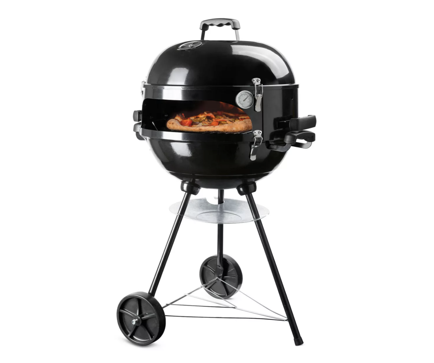 Il Dmail Barbecue su QVC.it è un barbecue versatile con cui si può preparare anche una pizza croccante in pochi minuti, effetto forno a legna. Progettato per mantenere e far circolare in maniera diffusa il calore, offre una comoda apertura frontale e 2 ruote che ne agevolano lo spostamento. Dotato di un vassoio per la raccolta della cenere e di un termometro integrato che informa sempre della temperatura interna. Prezzo 84,90 euro. http://www.qvc.it