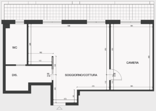 Soluzione 2 planimetria con quote