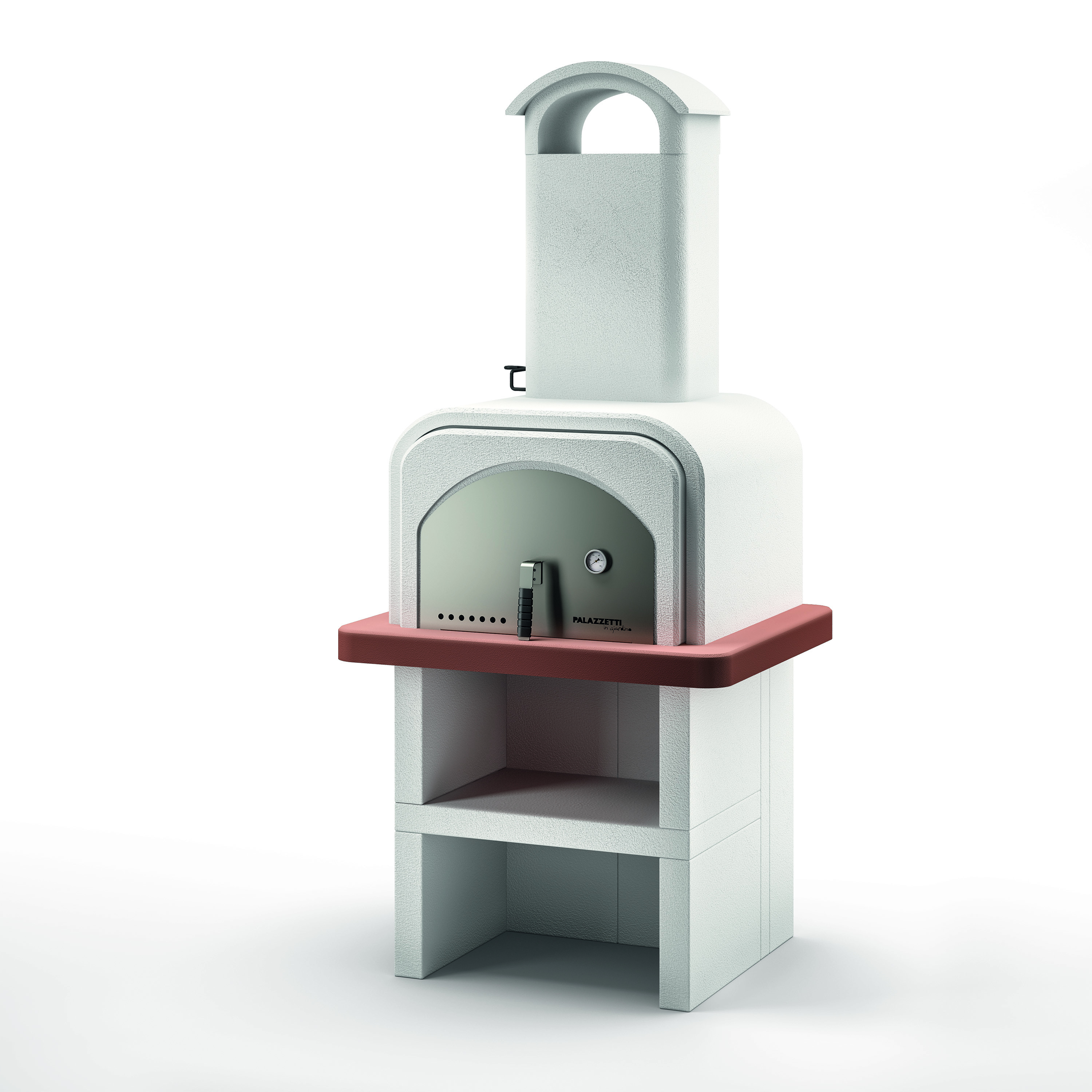 Il forno a carbonella Stefy di Easy Garden di Palazzetti è un forno a legna per esterni ad uso domestico completo di basamento, perfetto per feste in giardino in famiglia o con gli amici. Questo forno è stato progettato per evitare i lunghi e complicati lavori di isolamento e rivestimento richiesti dai forni in refrattario tradizionali: è sufficiente assemblarlo e proteggerlo dalle intemperie con 2/3 mm di pittura al quarzo per esterni (optional), una volta asciutto è pronto per l’utilizzo. È realizzato in materiale refrattario di alta qualità, con doppia parete, che garantisce il mantenimento della temperatura di lavoro con un minimo consumo di legna. Temperatura da 0 a 350°C che si raggiunge accendendo il fuoco all’interno della camera di cottura in modo graduale. Ideale per cuocere la pizza come in pizzeria, ma anche pane, arrosti, pesce, verdure, torte salate o dolci. Non serve isolare né rivestire, basta assemblarlo come da istruzioni e proteggerlo dalle intemperie con pittura al quarzo (non fornita). Può fungere anche da grill usandolo a carbonella ed inserendo una griglia con piedini. Misura L 92 x P 78 x H 203 cm. Prezzo 749 euro. http://www.leroymerlin.it