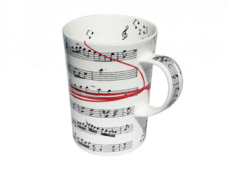 Della coll. Fil Rouge Musica di Taitù, la mug in Fine Bone China si può usare nel microonde. Ha Ø 9 cm, capienza 450 ml. Costa 34 euro. www.taitu.it