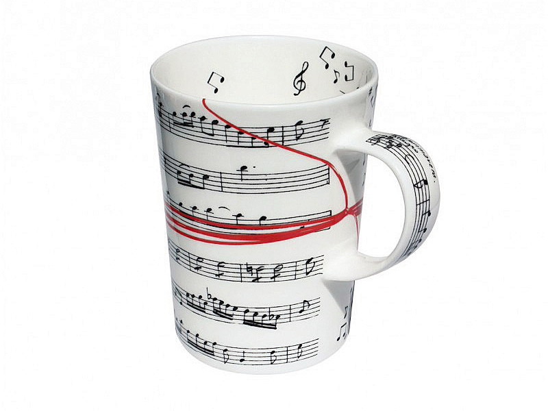 Della coll. Fil Rouge Musica di Taitù, la mug in Fine Bone China si può usare nel microonde. Ha Ø 9 cm, capienza 450 ml. Costa 34 euro. www.taitu.it
