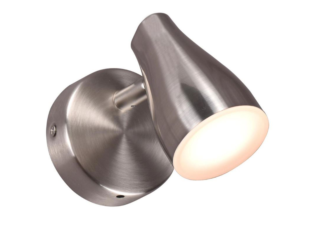 Finitura cromo per il faretto in metallo Riflettore (82659533) che ha una linea classica, è resistente agli spruzzi di acqua ed è orientabile. Misura L 8 x H 11 cm. Prezzo 10,99 euro. Finitura cromo per il faretto in metallo Riflettore (82659533) che ha una linea classica, è resistente agli spruzzi di acqua ed è orientabile. Misura L 8 x H 11 cm. Prezzo 10,99 euro.