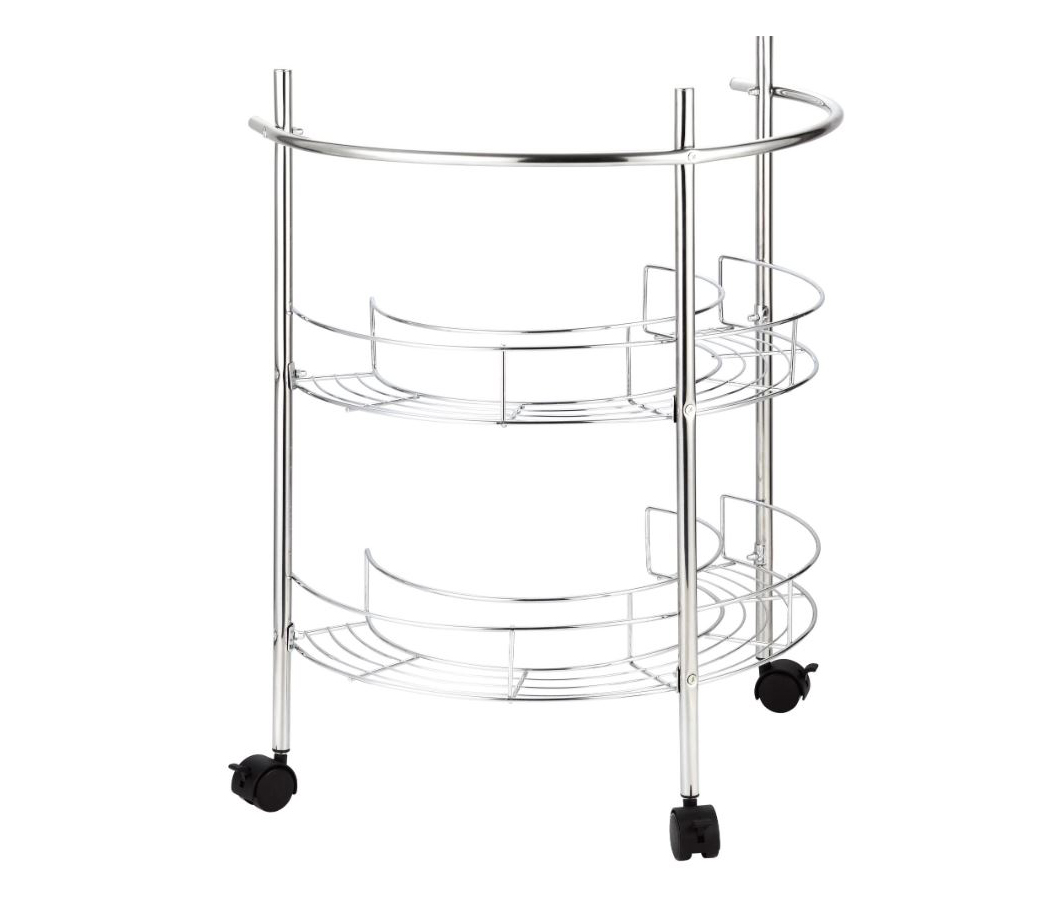 Si può spostare dove si vuole grazie alle piccole ruote lo scaffale da bagno Sensea (81273465) che ha la struttura in acciaio cromato con una forma arrotondata. Misura L 55 x P 34 x H 65 cm. Prezzo 33,49 euro. Si può spostare dove si vuole grazie alle piccole ruote lo scaffale da bagno Sensea (81273465) che ha la struttura in acciaio cromato con una forma arrotondata. Misura L 55 x P 34 x H 65 cm. Prezzo 33,49 euro.