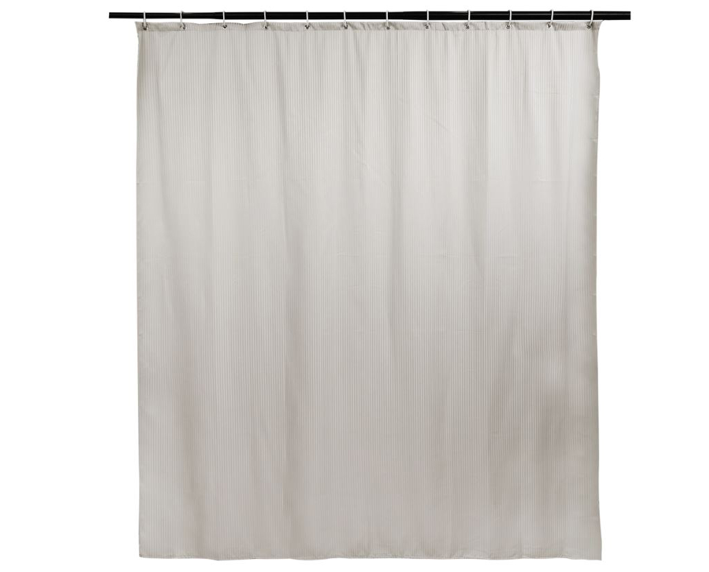 La tenda doccia Neo Stripes (82252616) in poliestere e cotone nei toni del beige, con occhielli in metallo, può essere usata sia per la doccia sia per la vasca; è idrorepellente e facilmente lavabile. Misura L 180 x H 200 cm. Prezzo 24,99 euro. La tenda doccia Neo Stripes (82252616) in poliestere e cotone nei toni del beige, con occhielli in metallo, può essere usata sia per la doccia sia per la vasca; è idrorepellente e facilmente lavabile. Misura L 180 x H 200 cm. Prezzo 24,99 euro.