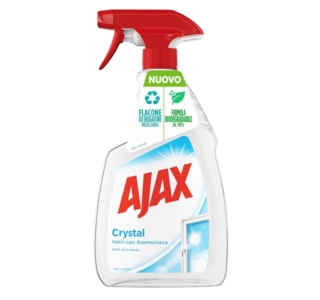Lo spray Ajax Detersivo Crystal Clean per Vetri ha una nuova formula contenente ammoniaca, più efficace e più rispettosa dell'ambiente. La sua formula 100% anti-alone è al 99% biodegradabile. Inoltre, flacone ed erogatore di questo spray per vetri sono riciclabili. Prezzo 2,15 euro. www.amazon.it Lo spray Ajax Detersivo Crystal Clean per Vetri ha una nuova formula contenente ammoniaca, più efficace e più rispettosa dell'ambiente. La sua formula 100% anti-alone è al 99% biodegradabile. Inoltre, flacone ed erogatore di questo spray per vetri sono riciclabili. Prezzo 2,15 euro. www.amazon.it
