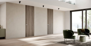 Porta filo muro a battente Absolute Swing Tutta Altezza Ermetika