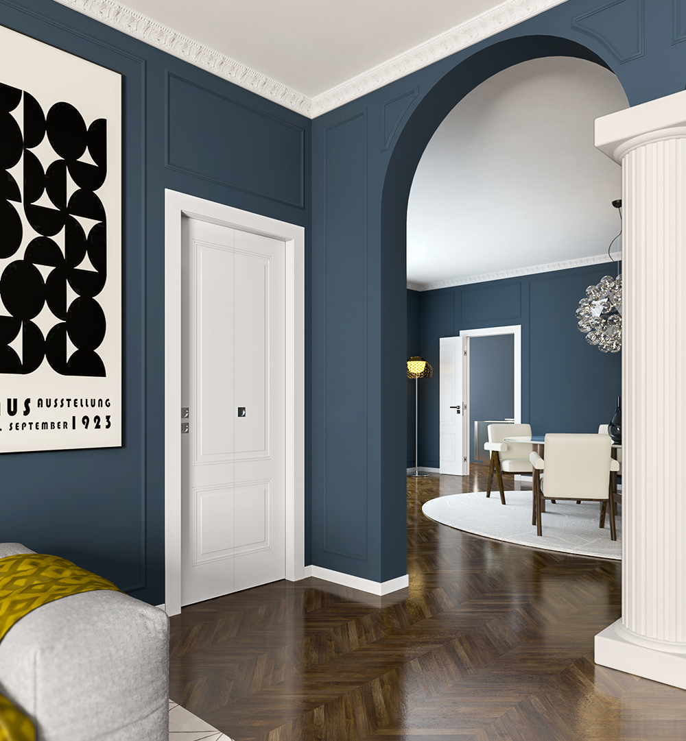 In entrambi i casi si tratta di una porta linea Nidio, serie Dorica, modello ND20 con apertura libro traslante, maniglia quadra + kit scorrevoli, e finitura ral 9016. In entrambi i casi si tratta di una porta linea Nidio, serie Dorica, modello ND20 con apertura libro traslante, maniglia quadra + kit scorrevoli, e finitura ral 9016.