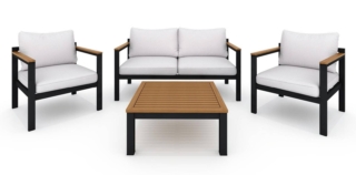 Salotto da giardino Oris NATERIAL (83719875), 		in alluminio con cuscini in poliestere	per 4 persone, prezzo € 799