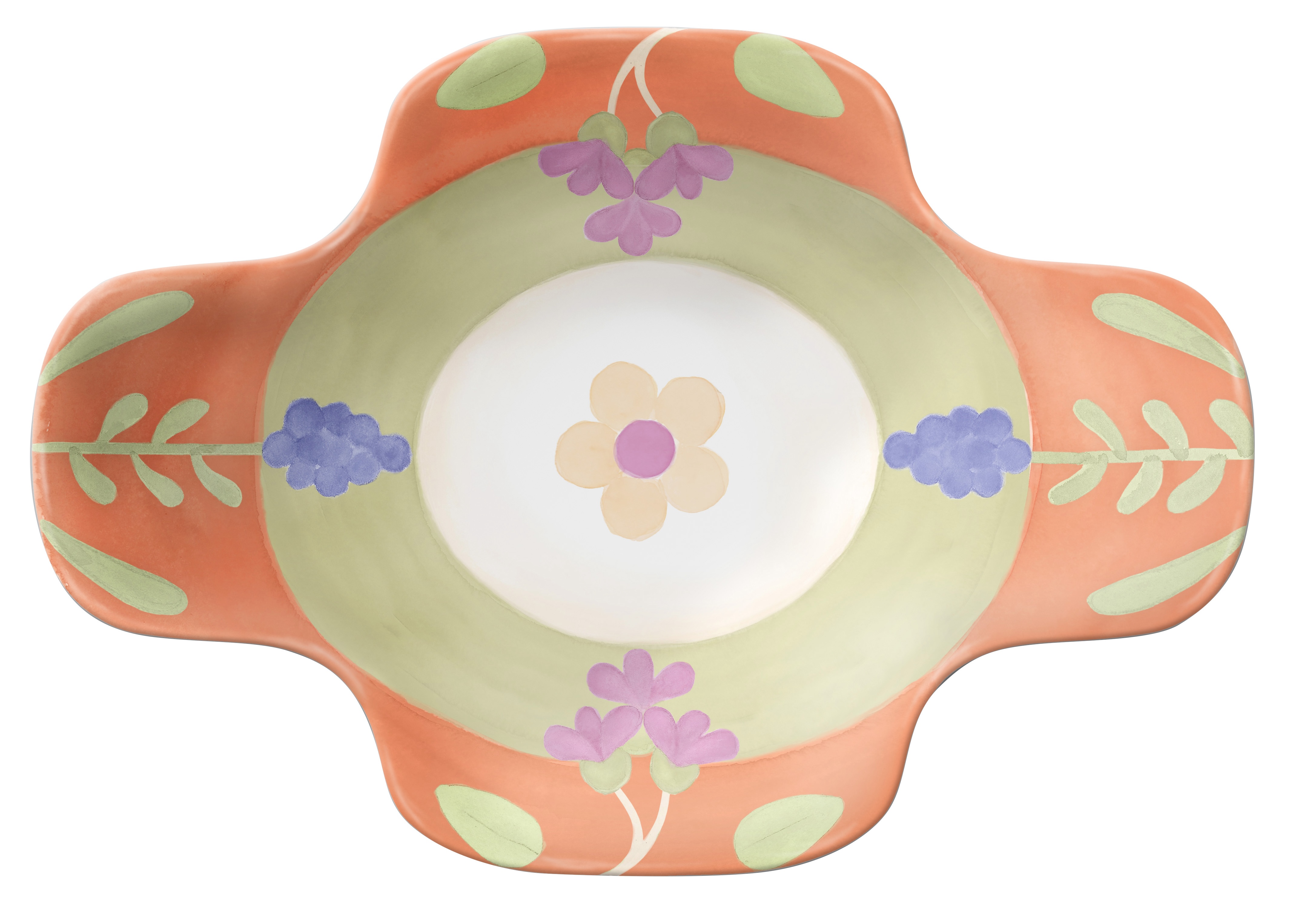 Vassoio Ovale Thun 'Sorprese Di Pasqua' - Misure 45x31 Cm, In MDF E Legno Di Acacia, Lavabile In Lavastoviglie
