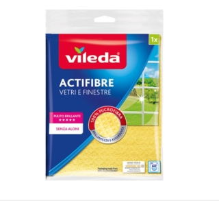Il Panno Actifibre Vetri di Vileda è un panno per la pulizia veloce ed efficace dei vetri. Composto al 100% di microfibra e dotato di un motivo in rilievo, questo panno pulisce efficacemente finestre e specchi in poche passate senza lasciare graffi, aloni o sbavature. Garantisce un'elevata assorbenza sia da bagnato che da asciutto: in questo modo, può essere utilizzato efficacemente sia per pulire che per asciugare. Prezzo 3,69 euro. www.vileda.it Il Panno Actifibre Vetri di Vileda è un panno per la pulizia veloce ed efficace dei vetri. Composto al 100% di microfibra e dotato di un motivo in rilievo, questo panno pulisce efficacemente finestre e specchi in poche passate senza lasciare graffi, aloni o sbavature. Garantisce un'elevata assorbenza sia da bagnato che da asciutto: in questo modo, può essere utilizzato efficacemente sia per pulire che per asciugare. Prezzo 3,69 euro. www.vileda.it